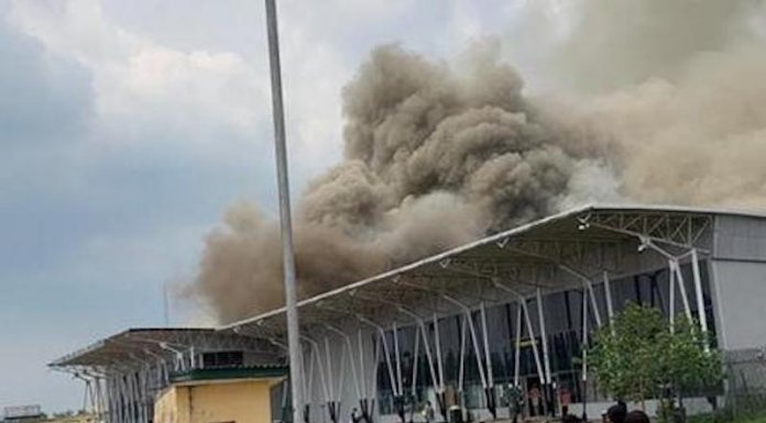 BREAKING: Fire Breaks Out At Imo Airport