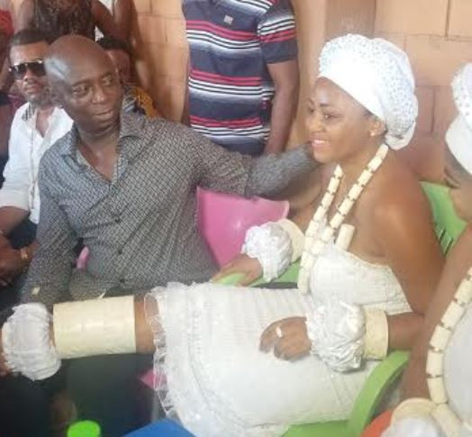 Breaking: Regina Daniels inducted into ‘married women group’ with traditional ritual rites in Anioma as wife of Ned Nwoko – Watch Photos and Video: