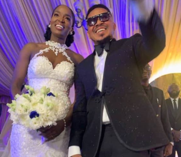 Photos: Smash of Bracket marries his Ivorian fiancee in Lagos