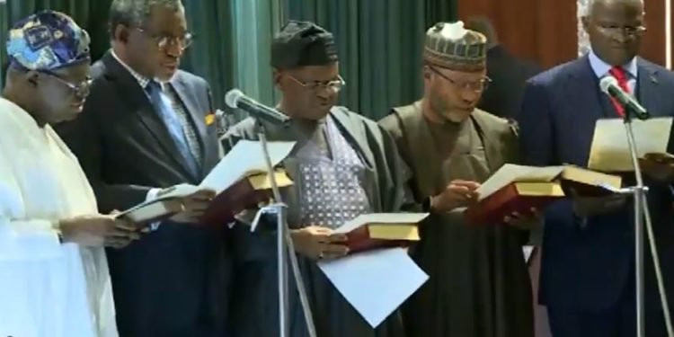 Photos: President Buhari concludes Ministerial designate swearing-in ceremony