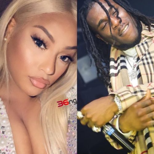 Burna Boy & Stefflon Don Share Passionate Kiss In Bright lights On The Street Of London