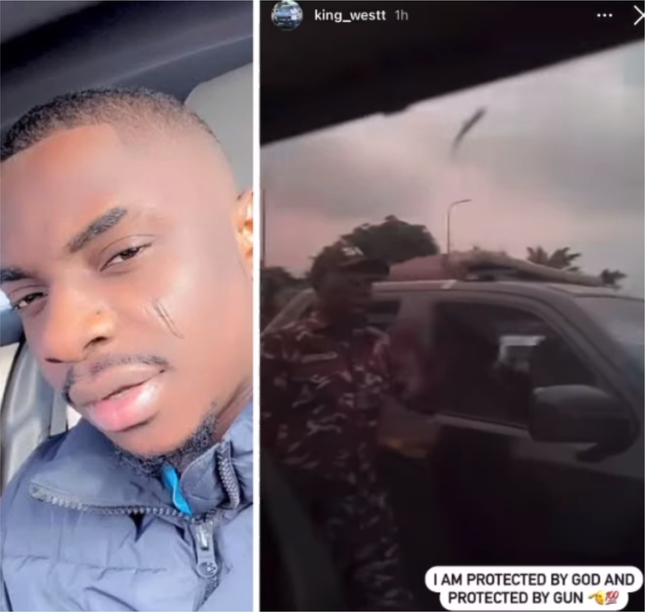 ”I am protected by God and gun” – NURTW boss, MC Oluomo’s son writes as he shows off his security orderlies