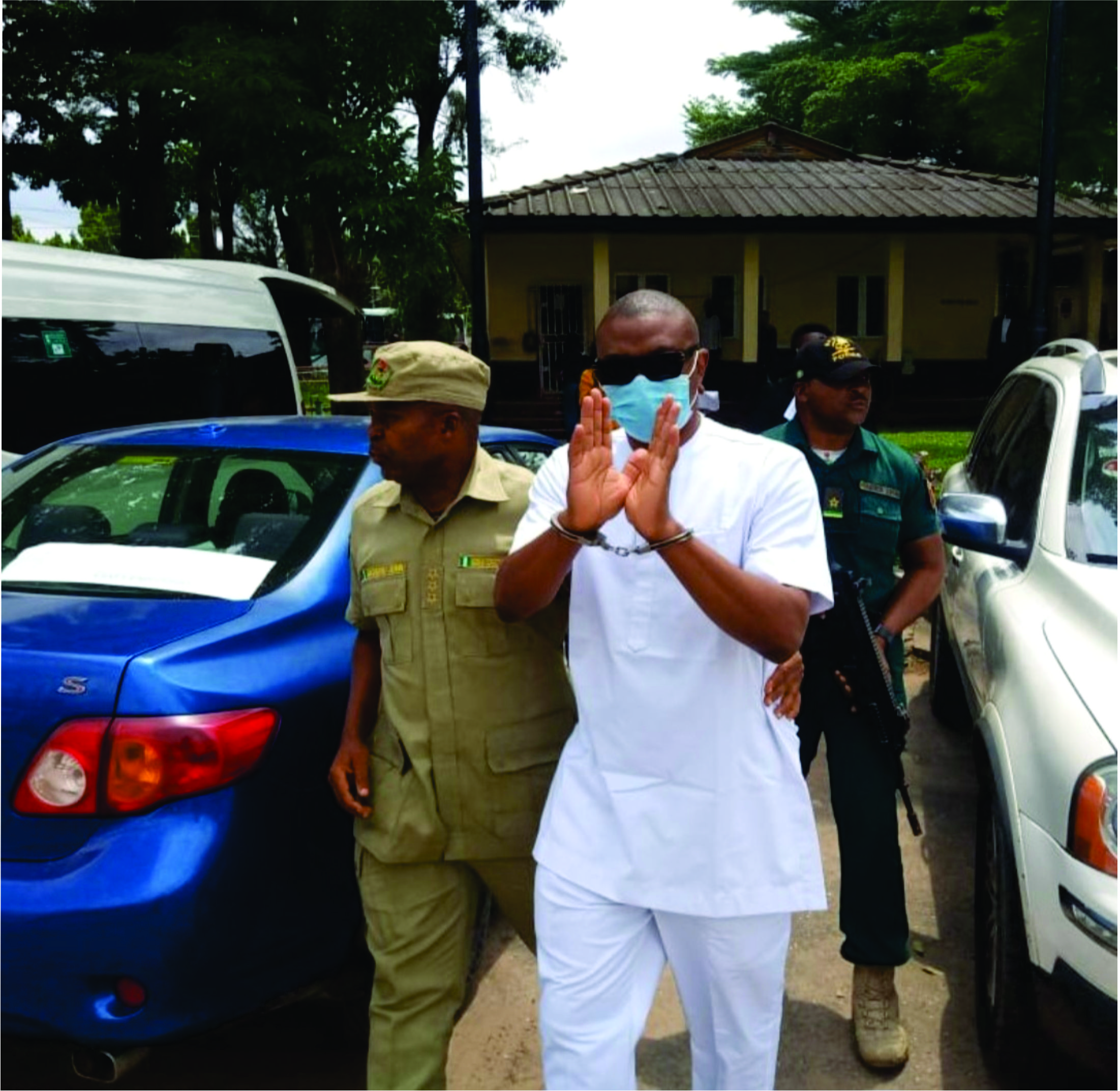 Dr Olufemi Olaleye seen being escorted out of court after he was sentenced to life imprisonment for r@ping wife’s teenage niece (video/photos)